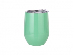 Sublimation 12oz Stainless Steel Stemless Wine Cup (Light Green)
