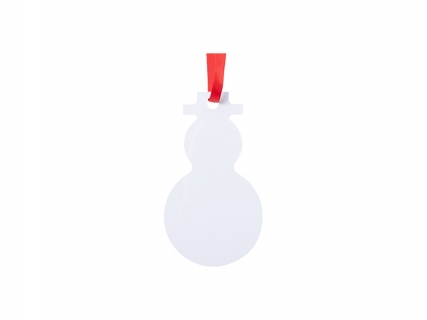 Sublimation Blank Metal Snowman Ornament (6*10.6cm)