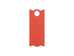 Engraving Blanks Rectangle Silicone Name Tag for 40oz Stanley Tumbler (3.3*8*0.3cm,Red)