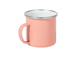 Sublimation 12oz/360ml Colored Enamel Mug (Coral Red)