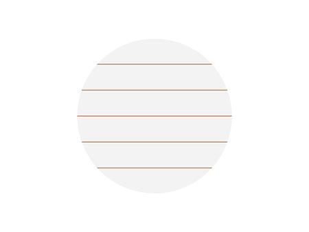 Sublimation Blanks Round MDF Sign w/ Stripes (φ30.5*1.5cm)