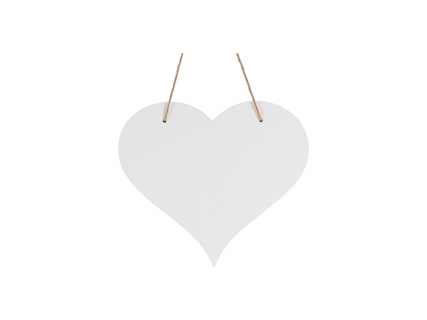Sublimation Hardboard Door Hanger (Heart Shape,29.8*26.3*0.3cm)