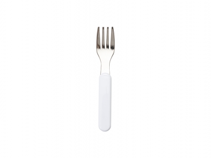 Sublimation blanks Stainless Steel Kid Fork w/ Plastic Handle MOQ: 300pcs