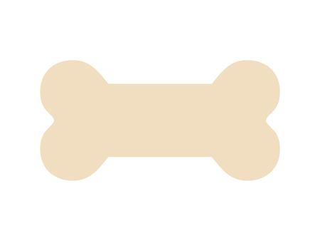 Sublimation Blanks Bone Shaped Plywood Sign w/ Stripes (25.4*12.7*1.5cm)